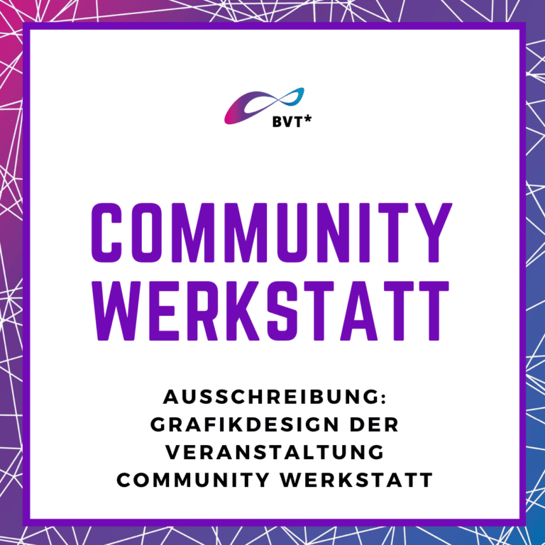 Ausschreibung Designer*in Community Werkstatt